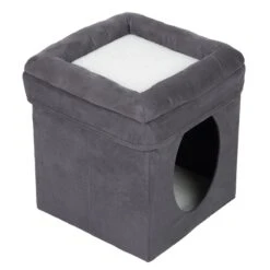 Collapsible Cube Cat Den 39 X 39 X 42 Cm (L X W X H)