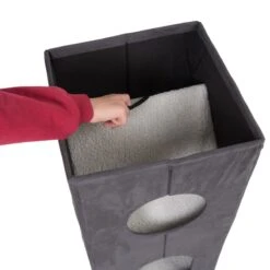 Soft'n Scratchy Collapsible Cat Tower Charcoal / White 38 Soft'n Scratchy Collapsible Cat Tower Charcoal / White -Pet Shop 75300 foldable tower fg 3780 8