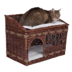 Pueblo Cat Den Brown - 56 X 36 X 42 Cm (L X W X H)