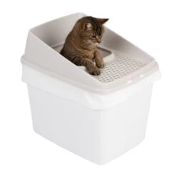 Big Box Cat Litter Tray Grey -Pet Shop 78725 katzentoilette big box fg 0329 0 1