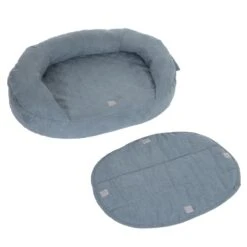 Oval Memory Foam Dog Bed, Grey-blue 72 X 50 X 20 Cm (L X W X H) -Pet Shop 79216 memory oval grau fg 6677 9 2