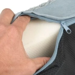 Rectangular Memory Foam Dog Bed - Grey 100 X 65 X 9.5 Cm (L X W X H) -Pet Shop 79218 hundebett memory grau fg 6735 5