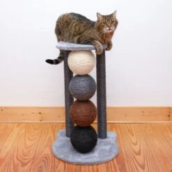 Planet Scratch Post Grey -Pet Shop 80399 kratzbaum und katze fg 1269 4