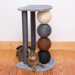 Planet Scratch Post Grey -Pet Shop 80399 kratzbaum und katze fg 1287 4