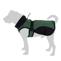 Soft Shell Dog Coat - Green Approx. 62cm Back Length