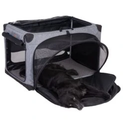 Portable Pet Home XL: 106 X 71 X 68.5 Cm (L X W X H) - Grey -Pet Shop 84186 pet home bordercollie cocker mix fg 10 1 1