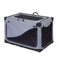 Portable Pet Home XL: 106 X 71 X 68.5 Cm (L X W X H) - Grey -Pet Shop 84251 pla transporth tte pet home fg 4 4 1