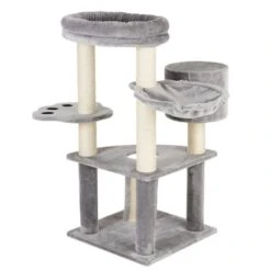 Bear's Den Cat Tree Light Grey 23 Bear's Den Cat Tree Light Grey -Pet Shop 86409 pla kratzbaum baerenhoehle fg 2687 4