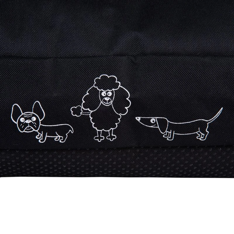 Silhouettes Black Dog Cushion Black: 120 X 80 X 8 Cm (L X W X H) 5 Silhouettes Black Dog Cushion Black: 120 X 80 X 8 Cm (L X W X H) - Image 3