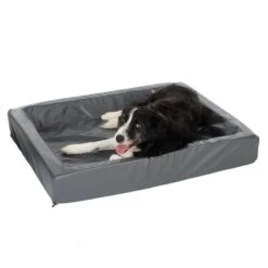 Hygienic Dog Bed Granite Grey: 100 X 80 Cm (L X W) -Pet Shop 88897 hund fg 3485 4 1
