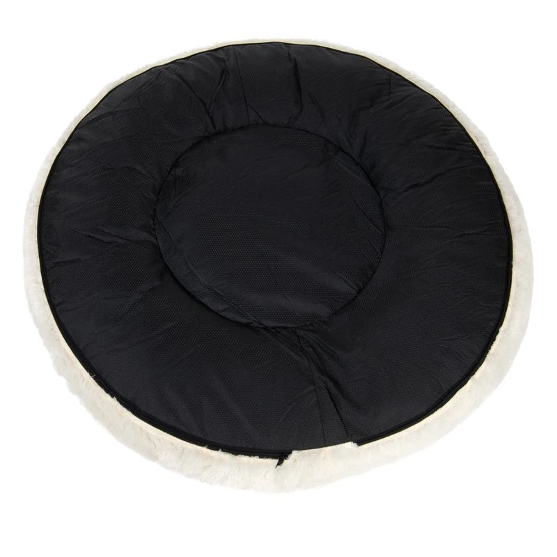 Fluffy Dog Bed Replacement Cover With Cosy Blanket: Light Grey (diameter 90cm) 16 Fluffy Dog Bed Replacement Cover With Cosy Blanket: Light Grey (diameter 90cm) - Image 14