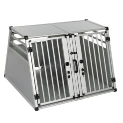 Aluline Double Dog Crate Large: 80 X 92 X 65cm (W X D X H) -Pet Shop 99404 pla autohunde doppelbox aluride fg 6054 17 1