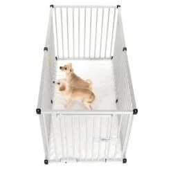 Aluminium Puppy Playpen 6 Fencing Units 80 X 80cm (W X H) -Pet Shop 99504 welpenfreilaufgehege fg 5881 0