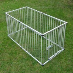 Aluminium Puppy Playpen 6 Fencing Units 80 X 80cm (W X H) -Pet Shop 99504 welpenfreilaufgehege outside fg 5849 1