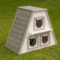 Madeira Cat House 90 X 50 X 75 Cm (L X W X H) 22 Madeira Cat House 90 X 50 X 75 Cm (L X W X H) -Pet Shop jn19185 3