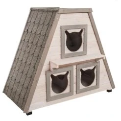 Madeira Cat House 90 X 50 X 75 Cm (L X W X H) 19 Madeira Cat House 90 X 50 X 75 Cm (L X W X H) -Pet Shop startbild jn19148 4